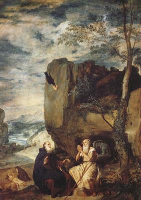 Diego Velazquez Saint Antoine abbe et Saint Paul ermite (df02) oil painting image